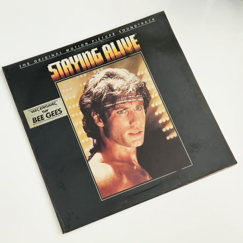 Staying Alive Original Motion Picture Soundtrack vinyl LP used, Greek pressing 1983