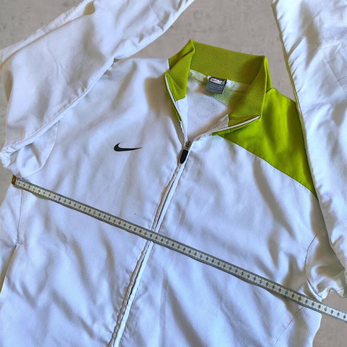 Nike Total 90 Track Jacket men’s large like new, white-acid green