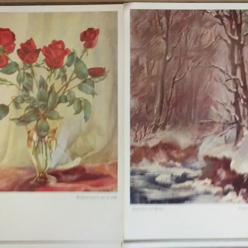 Collectible postal cards of organization Mporeis like new, set of 8