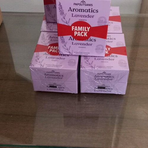 Papoutsanis lavender soaps new, pack of four