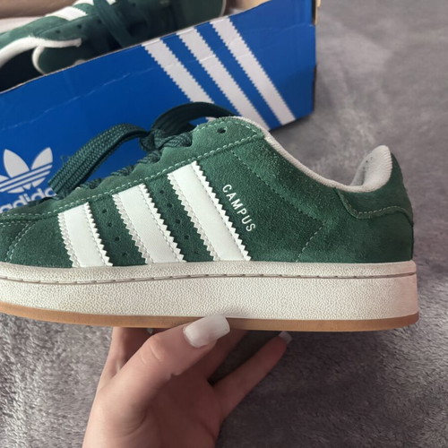 Adidas Campus shoes green, women size 38, like new