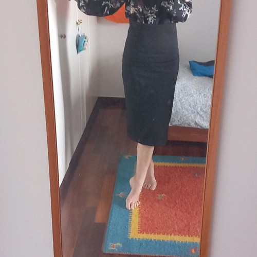Flash elastic high-waisted skirt small medium