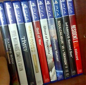 ps4 games (little nightmares, thief)
