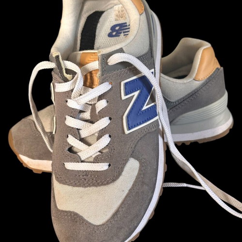New Balance sneakers like new, gray and blue, size 37.5