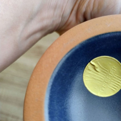 Ceramic decorative plate like new, diameter 15.5 cm