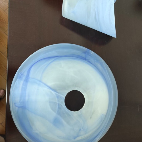 Handmade blown glass new for lampshades