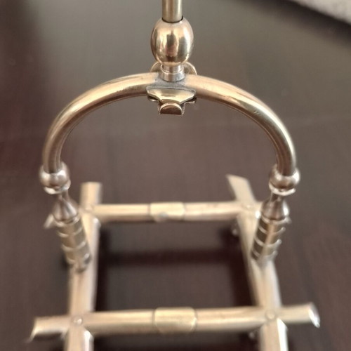 Pocket watch stand and fob used, set