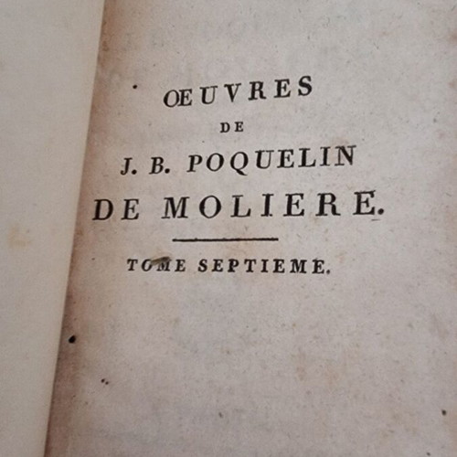 Oeuvres de Molière 1799 used, collectible 7th volume