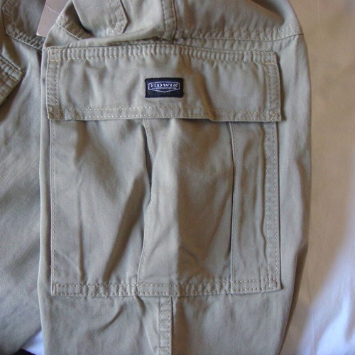 Edwin vintage cargo jeans καινούργιο, μέγεθος W27 L32, μπεζ