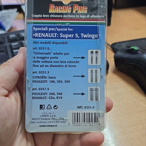 Door Locks Renault Super5/Twingo Lampa new, pack of 2