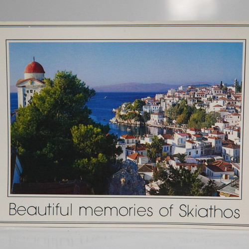 Skiathos postcards used, set of 3