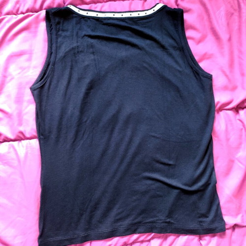 Albertini sleeveless tank top like new with princesscore print and diamantes