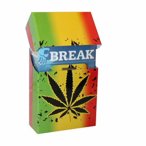 Metal cigarette pack case with magnet new