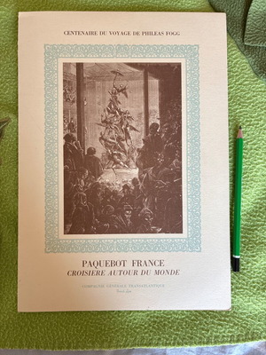 Paquebot France ocean liner menu like new, rare