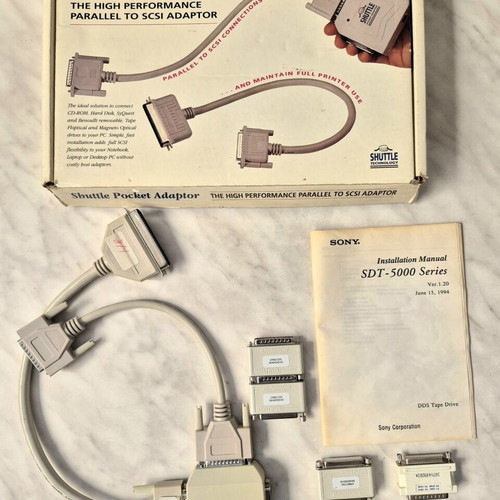 Shuttle Pocket Adaptor vintage, like new, parallel to SCSI