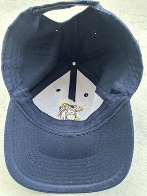 124 P.V.E. Hat like new, blue, one size