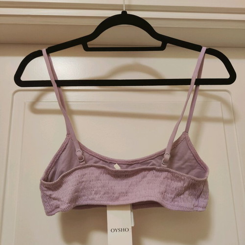 Oysho Crinkle Bikini Set Lilac new with tags, Top M Bottom L
