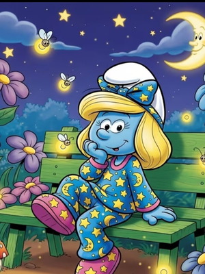 Diamond painting Smurfette creative craft kit 40x40 cm