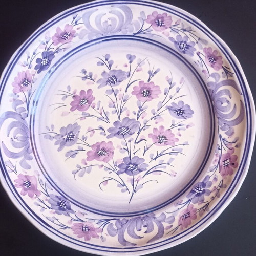 Authentic Skyrian Ceramic Plate by Yianna Ntizou, handmade, 23cm