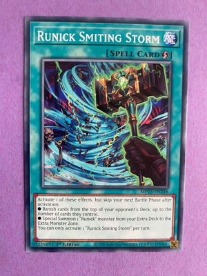 Runick Smiting Storm Yu-Gi-Oh Card like new