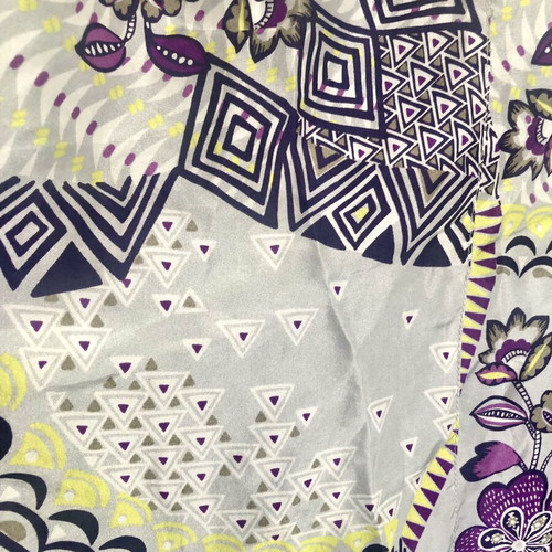 Liu Jo Silk Shirt XS with Geometric Floral Print new