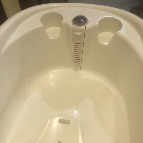 Cangaroo Baby Bathtub with Stand Bubble and Thermometer, Like New, Pink