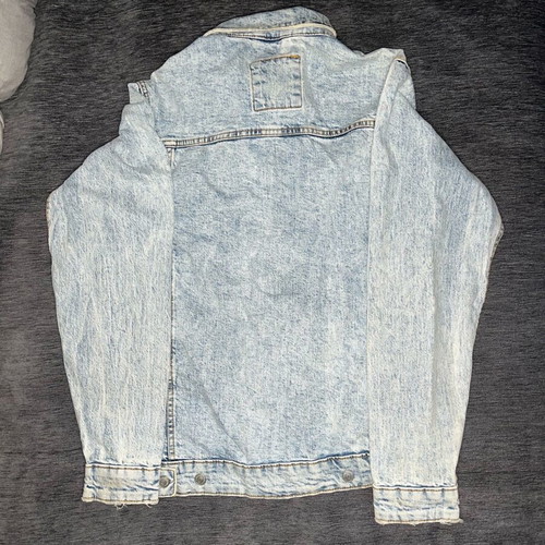 Men's Denim Jacket Zara Acid Wash size Small like new