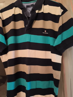 Navy & Green Polo Shirt like new, multicolor, size L
