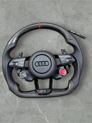 Τιμόνι Audi carbon custom made καινούργιο με paddles