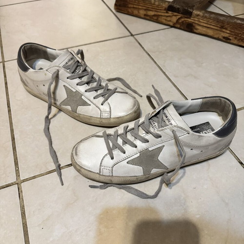 Golden Goose Superstar sneakers size 38 like new, white and grey