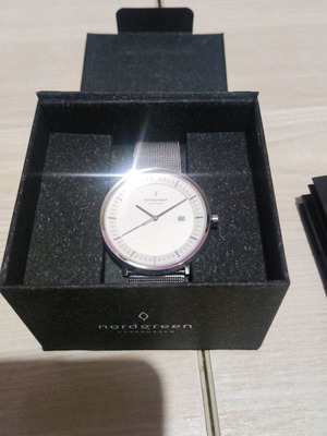 Nordgreen Philosopher 40mm women's watch new silver
