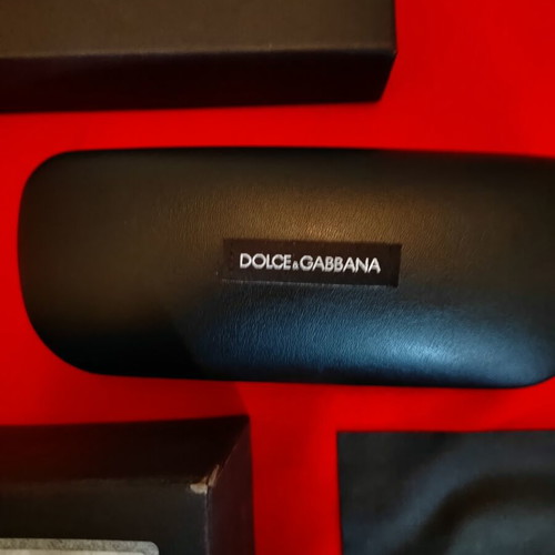 Dolce & Gabbana full glasses case set like new, black