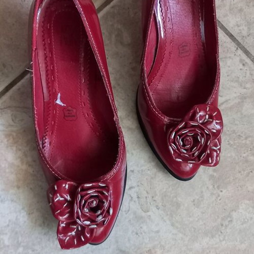 Red pumps used size 38 with 7cm thin heel