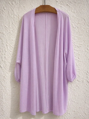 Long Lilac Oversized Cardigan Lightweight Like New