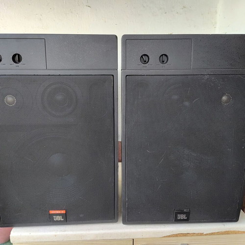 JBL Control 10 3-Way Studio Monitor Speakers used, mirror-imaged pair