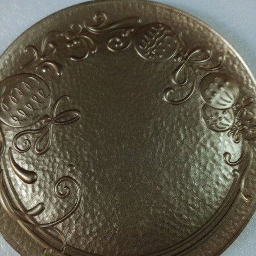 Round festive platters, six like new