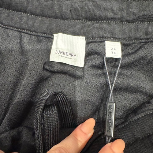 Burberry men's black shorts XL new with tag