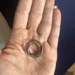 Trivero ring used, silver color