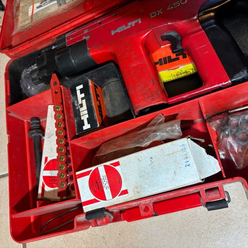 Hilti DX 450 nail gun used semi-automatic cartridge
