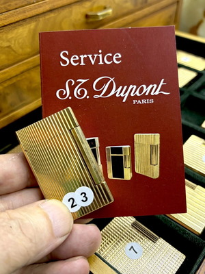 DuPont N23 Slim Gold Lighter like new