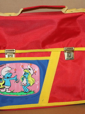 Σχολική τσάντα Στρουμφάκια σαν καινούργια χωρίς κλειδιά