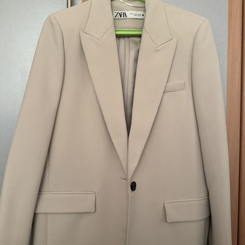 Zara beige blazer, size S, straight cut