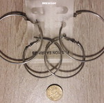 Hoop earrings 2 pairs like new