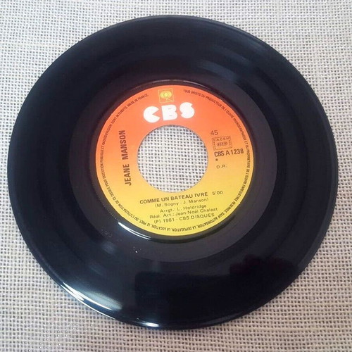 Jeane Manson Comme Un Bateau Ivre / J'Ai Toujours Écouté Mon Cœur 7' used