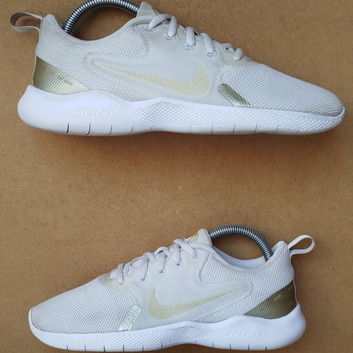 Nike Flex Experience Run 10 women's athletic shoes, size 39, white beige