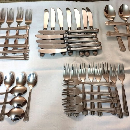 Elegant Lines cutlery set 52 pieces vintage stainless steel