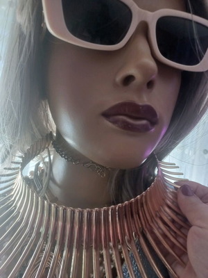 Statement Cleopatra faux bijou necklace new