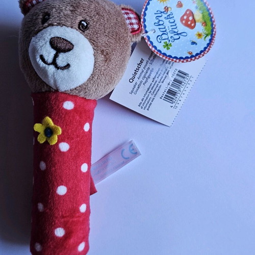 BabyGlück Quietscher Teddy plush bear new