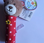 Λούτρινο αρκουδάκι BabyGlück Quietscher Teddy καινούργιο