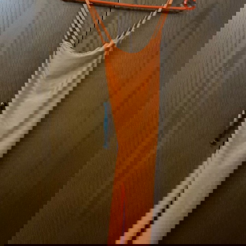 Orange Shein dress with open back like new